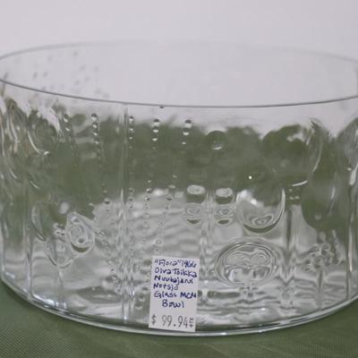 Iittala Flora Collection Serving Bowl Oiva Toikka Nuutajarvi Finland