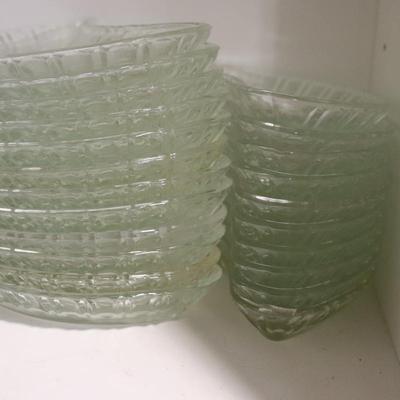 Regency by Colony New Crescent Salad Plates Clear (set of 3)