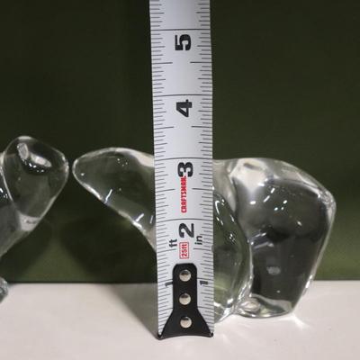 VILLEROY & BOCH Germany Crystal arched Back CAT and POLAR BEAR Figurine