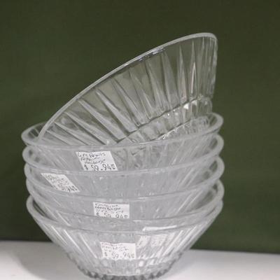 6 piece Fostoria Glass bowls Heritage