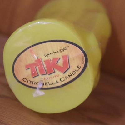 Tiki Cintronella Candle