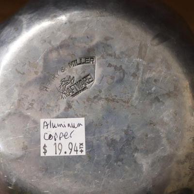 Vintage Cast Pewte wheat salk bowl