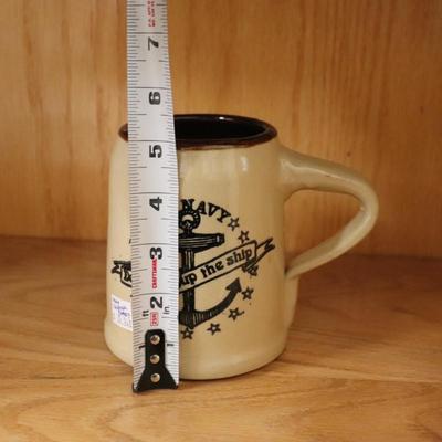 Navy California Pottery Mug