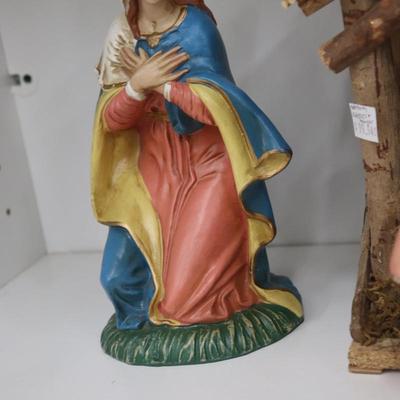 Vtg Christmas Nativity Manger