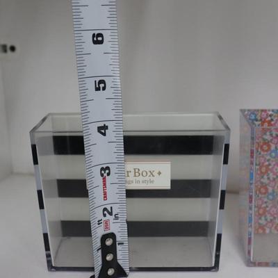 Set of 5 Clearbox Organizational small boxes (1 not shown)