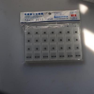 Lot of 7 day pill case