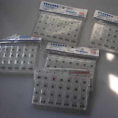 Lot of 7 day pill case