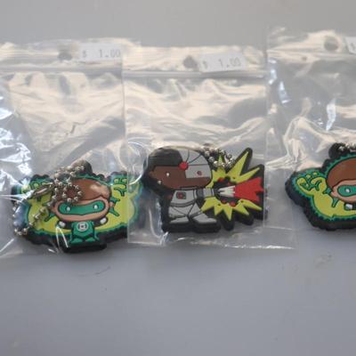 Lot of 3 keychain super hero