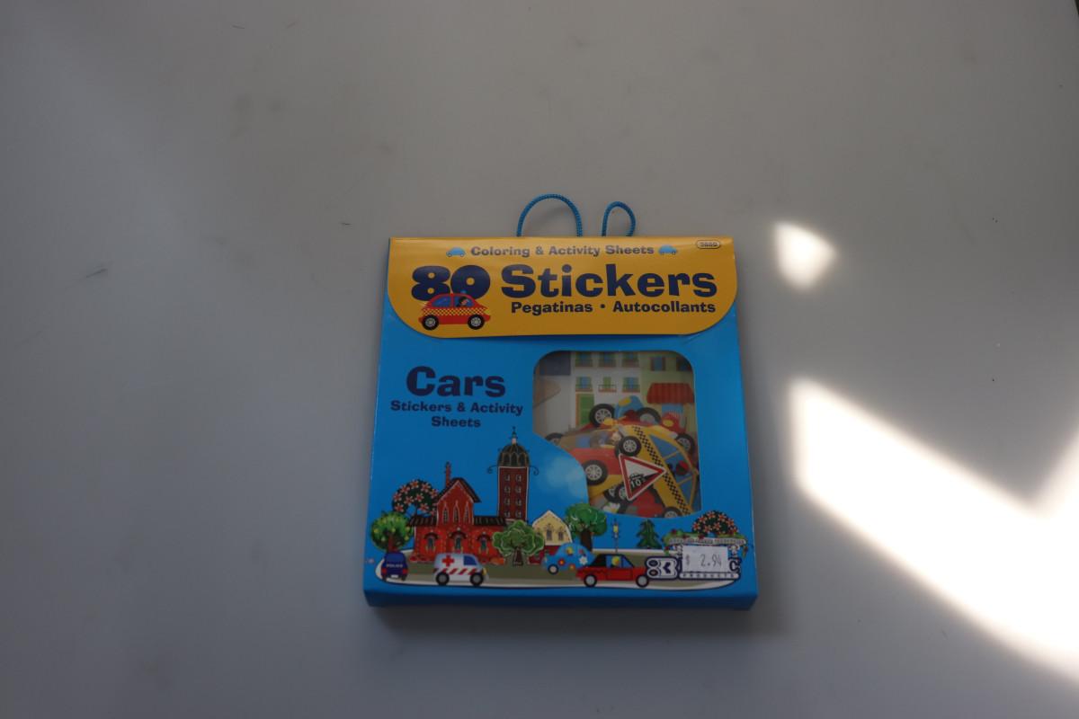 Cars stickers and activity sheets | EstateSales.org