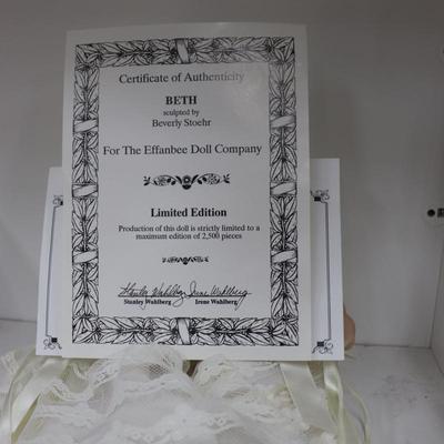 "Beth" Effanbee Doll Limited Edition