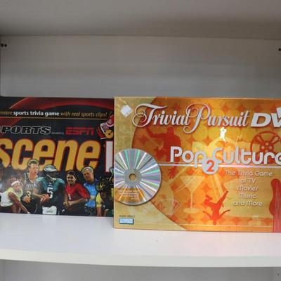 Scene it? Sports edition & Trivial Pursuit DVD Lot