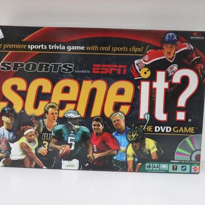 Scene it? Sports edition & Trivial Pursuit DVD Lot