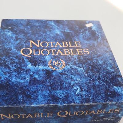 Notable Quotables Game