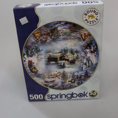 500 piece puzzle springbok round puzzle