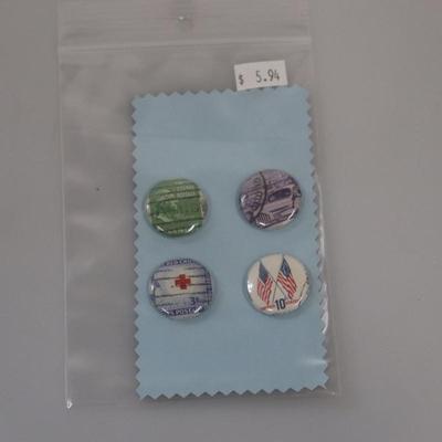 Postage Stamp Pins
