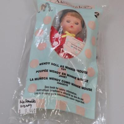 Minnie Mouse Madame Alexander Doll Wendy McDonald's Happy Meal kids 2004 Sealed