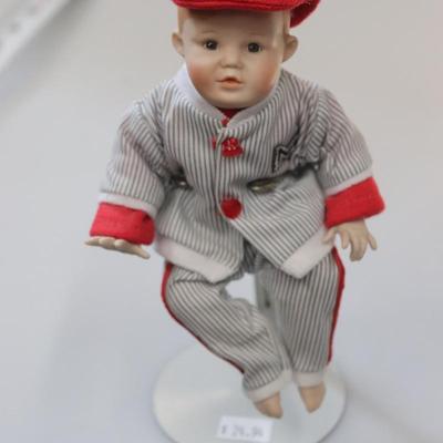 Yolanda Bello’s “Michael” Baseball Player Sitting Collectible Doll