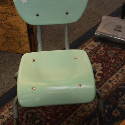 Child's teal chair