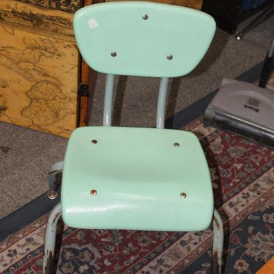 Child's teal chair