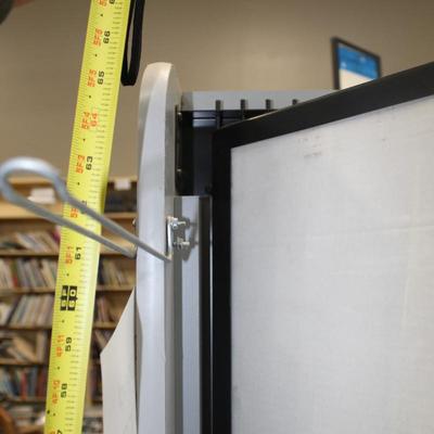 Poster Rack display with storage