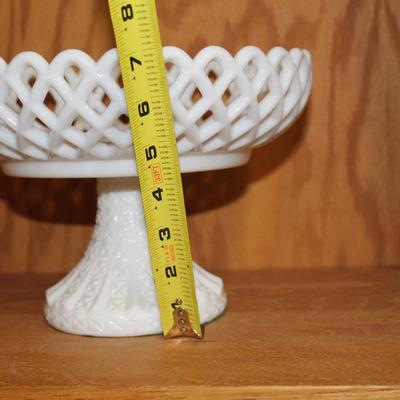 Vintage Milk Glass Compote