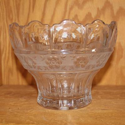 Vintage lead crystal glass lamp shade
