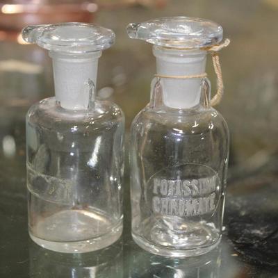 Potassium Chromate bottles (pair)