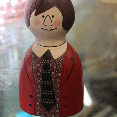 Vg Mid Century MOD Figural Man Money Box Coin Bank Go Go japan
