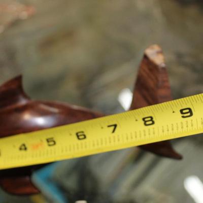 Dolphin Figurine, Hand Carved Ironwood Dolphin
