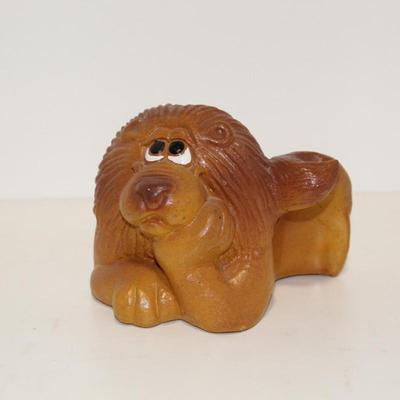 1970's mylo lion chalware figure
