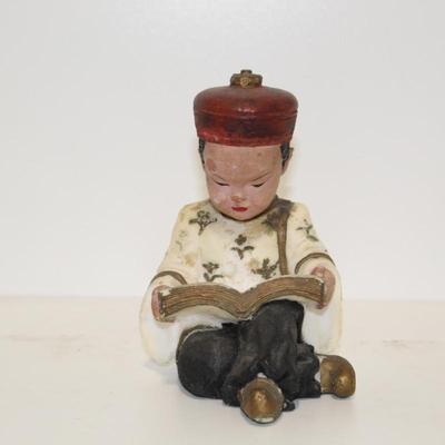 Asian Child Reading