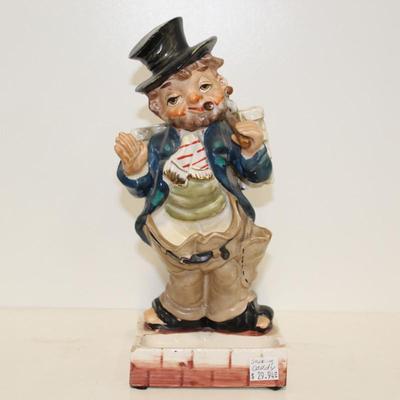 RETRO VANITY ART DECO PORCELAIN CLOWN FIGURINE VALET CADDY BEAUTIFUL DESIGN