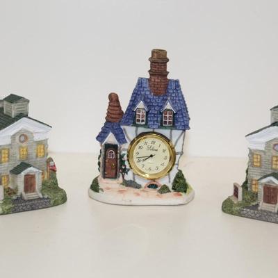GMC Quartz Clock in Resin House Plus two other houses