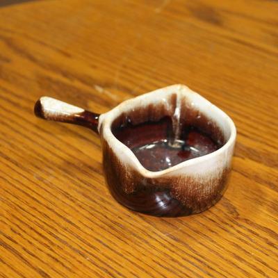 Pfaltzgraff Gravy Boat Gourmet Brown Drip Pattern 437 USA Vintage MCM