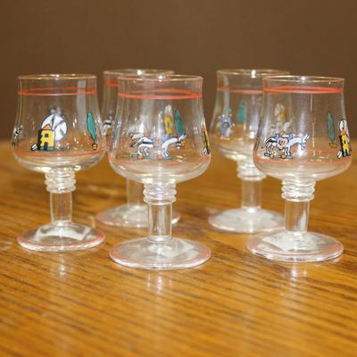 Vintage wine glasses