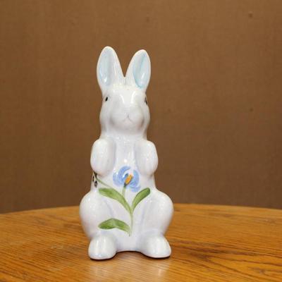 ceramic bunny home décor