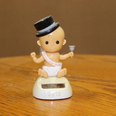 Solar Powered Dancing New Years Baby - 2015 Edition