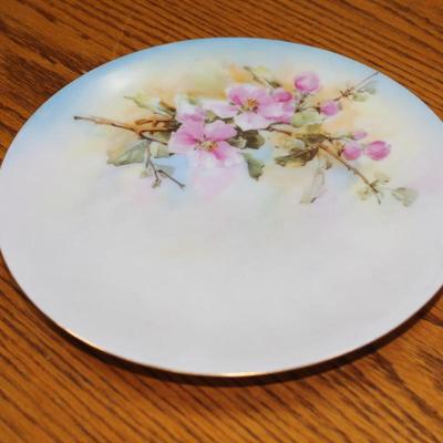 Handpainted thomas serves bavaria caines studio rose plate