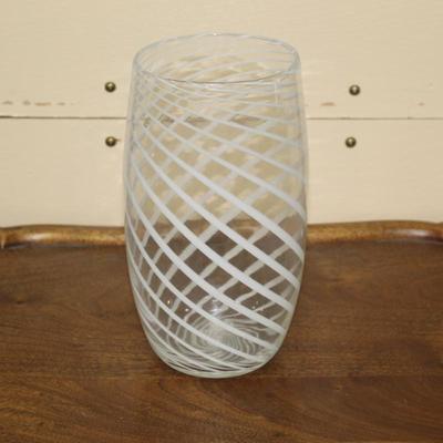 Milk glass vase