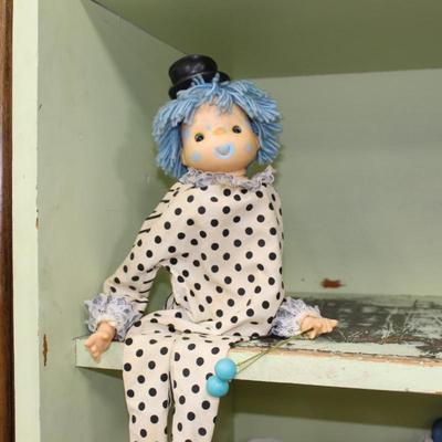 Blue baby doll plastic
