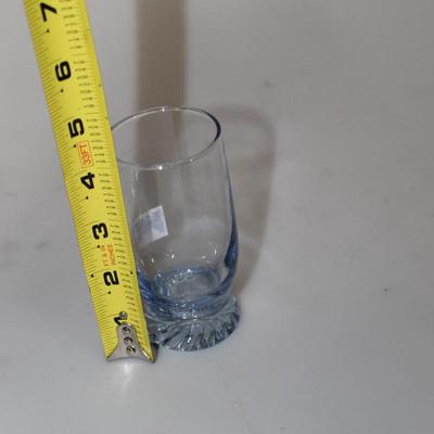 Clear Blue Glasses Juice Drinking Glasses