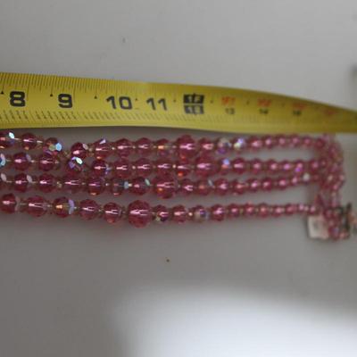 Pink costume jewlery