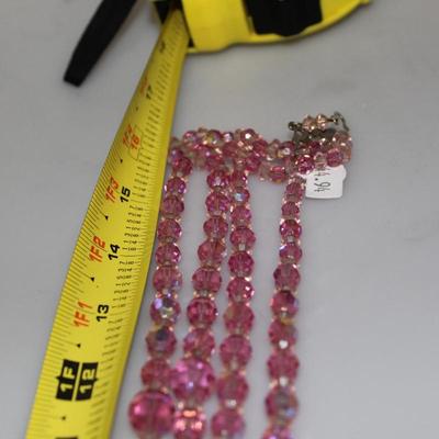 Pink costume jewlery