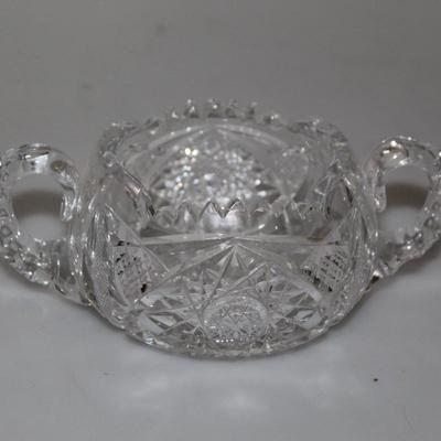 ABC Crystal sugar bowl & Creamer set