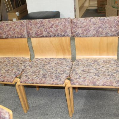 Lot of 10 floral chairs