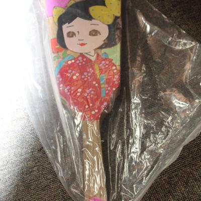 Pair of Japanese Hagoita Paddles
