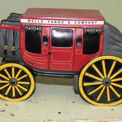 Wells Fargo Stagecoach Vinyl Bank