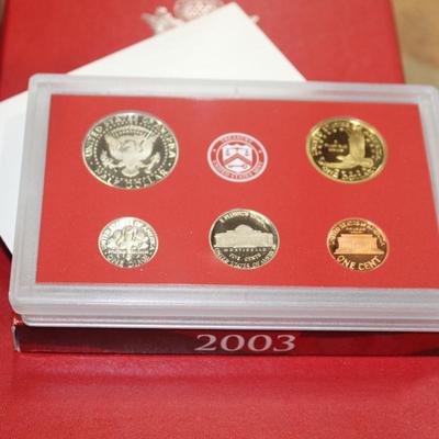 UNITED STATES MINT SILVER PROOF SET 2003