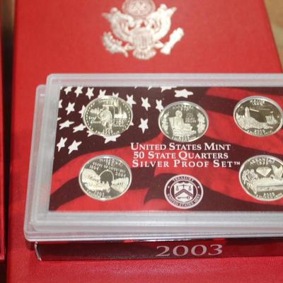 UNITED STATES MINT SILVER PROOF SET 2003