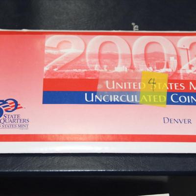 2002 Uncirculated coin set mint